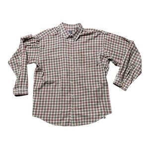 Patagonia Men’s Organic Cotton Brushed Ling Sleeve Shirt Red/ Brown XL